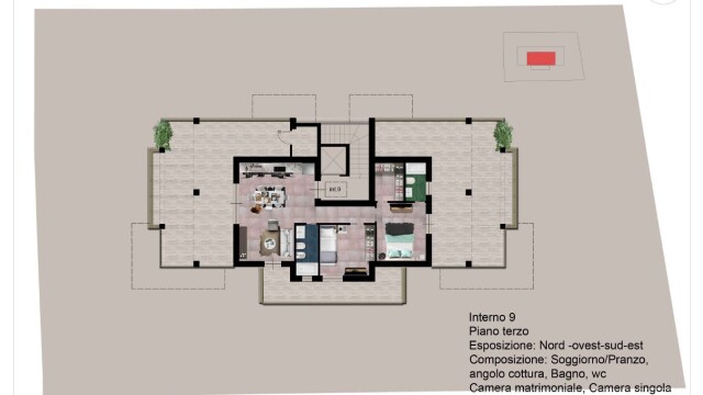 P3 attico interno 9 €319872